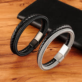 Men’s Two-Tone Magnetic Buckle Bracelet